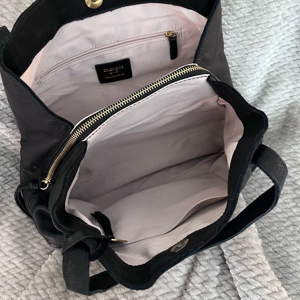 Almost new, black Margot handbag. Very soft leather